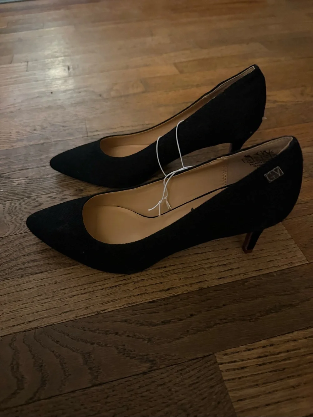 Gloria Vanderbilt Black Pointed Toe Stiletto Pumps for Women
